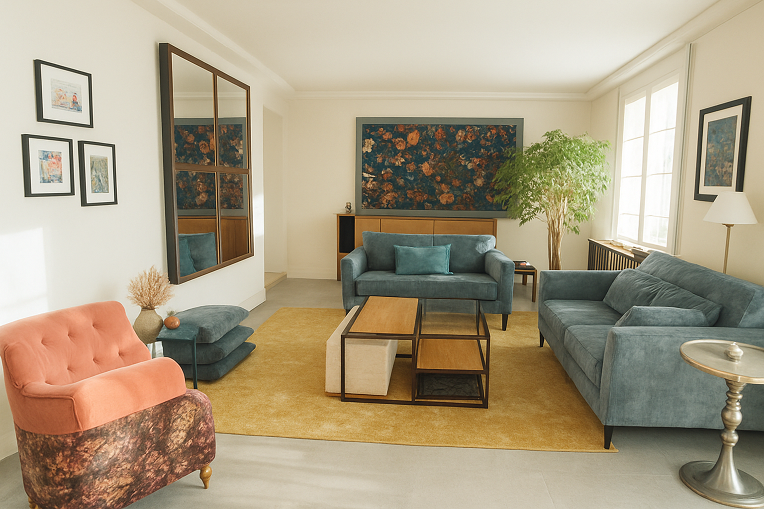 Agencement salon complet