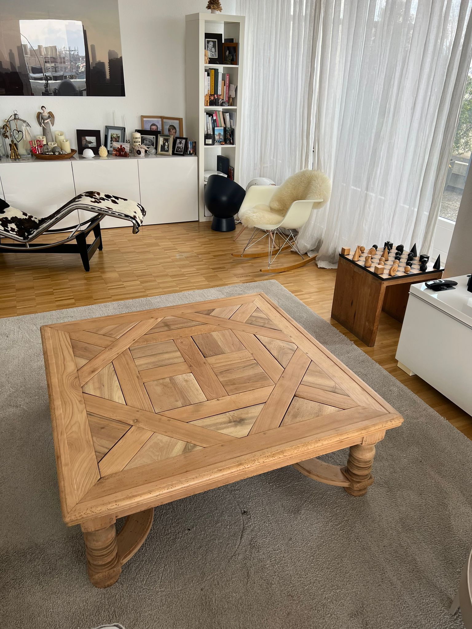 Table basse bois clair